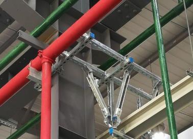 青龙该抗震支架的整体式支吊架结构协调性好